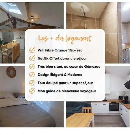 아파트 Le Cosy, Calme, Parking, Centre Gémozac